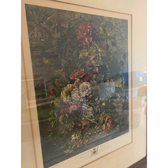 Gray "A Flower Piece in the Cabinet at Houghton" Original Print by Richard Earlom For Sale - Image 8 of 8