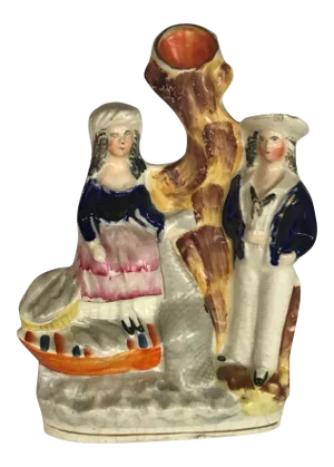 Mid 19th Century Antique Staffordshire Spill Figurine