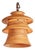 Matthew Izzo Home Large Oak Wood Tier Pendant Light For Sale