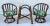 Mid-Century Bent Bamboo Set of Swivel Chairs and Table Base - 3 Pieces For Sale - Image 11 of 11