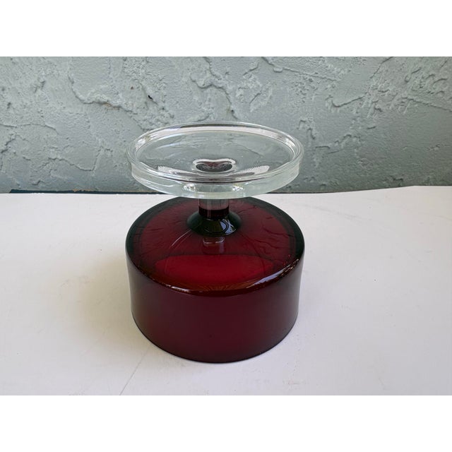 Set of 10 Vintage French Luminarc Cavalier Ruby Red Champagne Coupe & Dessert Glasses For Sale - Image 9 of 9