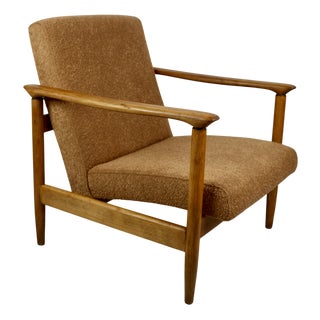 Orange Gold GFM-142 Armchair by Edmund Homa, 1970s For Sale