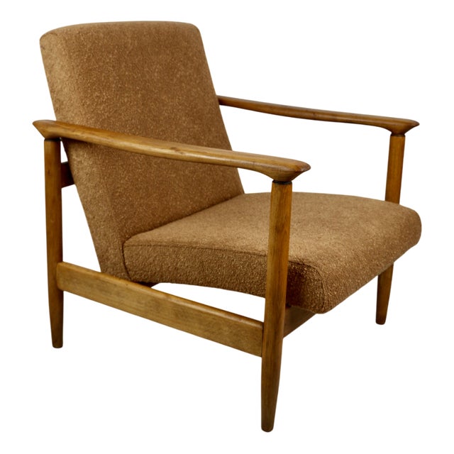 Orange Gold GFM-142 Armchair by Edmund Homa, 1970s For Sale