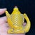 Yellow Vintage Chinese Carved Fish Shaped Snuff Bottle With Red Stopper, Chinoiserie Collectible For Sale - Image 8 of 9
