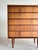 Vintage Mid Century Walnut Five-Drawer Dresser For Sale - Image 4 of 11