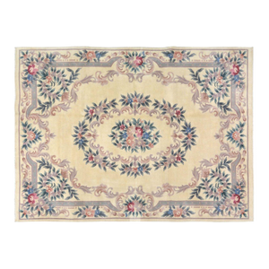 Vintage Chinese Art Deco Hand Knotted Wool Rug, 6'7''x9'