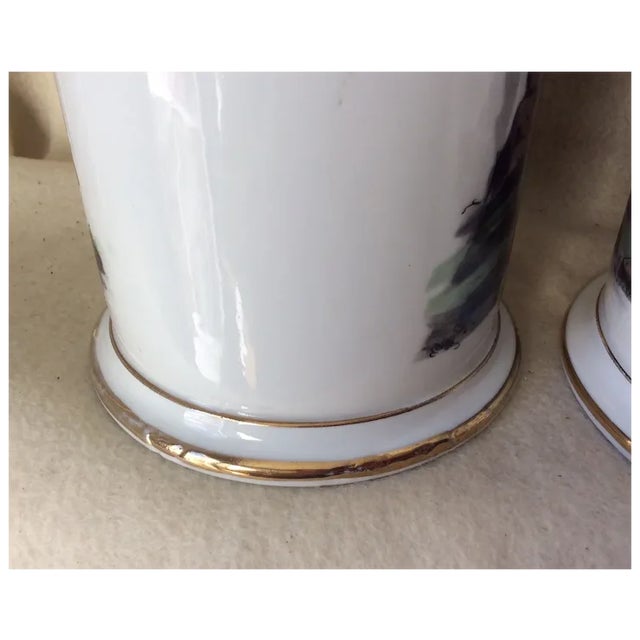 Antique 19thC French Apothecary, Drug Store Jars, Hand Painted For Sale - Image 12 of 13