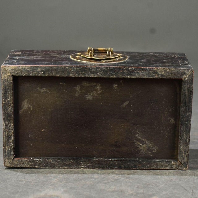 Rosewood Jewelry Box With Mother of Pearl Inlay – Magpie & Plum Blossom Motif For Sale In Los Angeles - Image 6 of 9