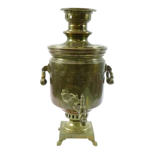 Antique Brass Russian Samovar 19th Century With Stamps 7