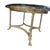 Vintage Brass & Beveled Glass Oval Coffee Table With Hoof Feet For Sale - Image 9 of 12