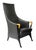 Black Mid-Century Leather Armchair by Umberto Asnago for Giorgetti Progetti For Sale - Image 8 of 8