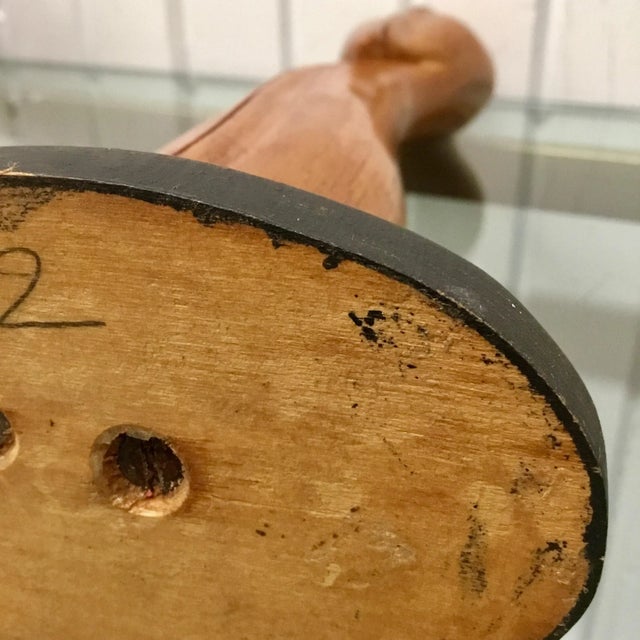 Wood Hagenauer Style Art Deco Figurative Wooden Carving For Sale - Image 7 of 8