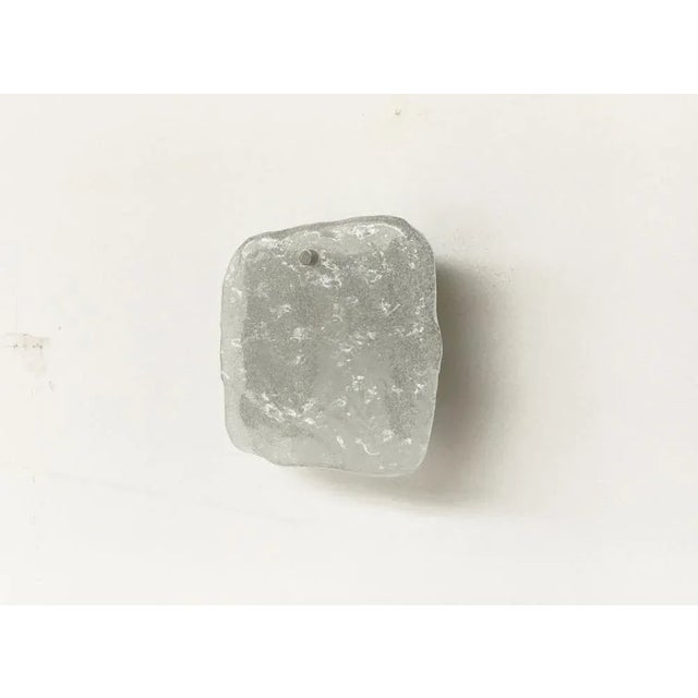 Mid-Century Modern Ice Glass Wall Lamp from Kalmar Franken KG, 1960s For Sale - Image 3 of 12