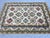 2000 - 2009 Ivory Kazak Wool Rug With Colorful Medallions, 5'6" X 7'6" For Sale - Image 5 of 14