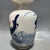 Chinoiserie Blue and White Raised Relief Lotus Porcelain Vase, Chinoiserie Decor Vessel For Sale - Image 3 of 8