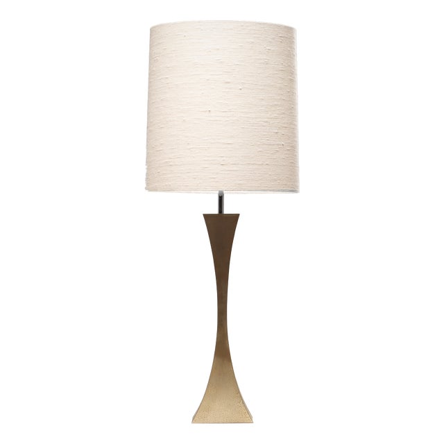Nickel-Plated Brass Table Lamp by Grillo & Tonello for High Society, Italy, 1972 For Sale
