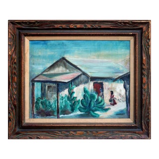 Old House at Capistrano, Laguna Beach Figurative Landscape, Ca Pioneer Artist by Daisy A. Newell Kearns For Sale