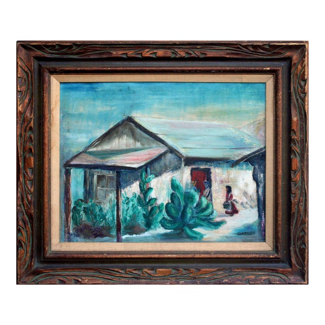 Old House at Capistrano, Laguna Beach Figurative Landscape, Ca Pioneer Artist by Daisy A. Newell Kearns For Sale