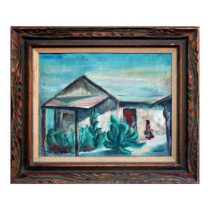 Old House at Capistrano, Laguna Beach Figurative Landscape, Ca Pioneer Artist by Daisy A. Newell Kearns