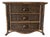 Vintage Coastal Organic Bamboo & Woven Wicker Three-Drawer Nightstand For Sale