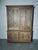 Large Rustic Two-Part Cabinet in Oak For Sale - Image 5 of 5