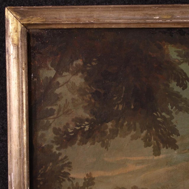 French Artist, Rococo Genre Scene, 1770, Oil on Canvas For Sale - Image 9 of 16