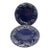 Bordallo Pinheiro, Portugal Cobalt Blue Grapevine Collection Luncheon Plate, Set of 2 For Sale