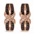 Unveil elegance with these mesmeric 10K rose gold J-Hoop earrings, crafted to perfection with a sophisticated criss-cross...