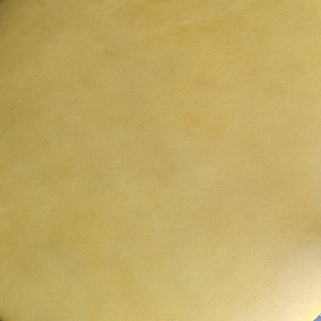 1980s Set of Five 1980s Amisco Postmodern Tubular Steel and Yellow Leather Barstools For Sale - Image 5 of 18
