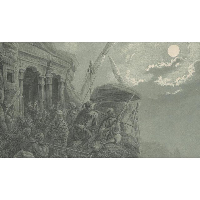 Hyena Hunt on the Nile Moonlight Scene, 1846, Paper For Sale - Image 4 of 10