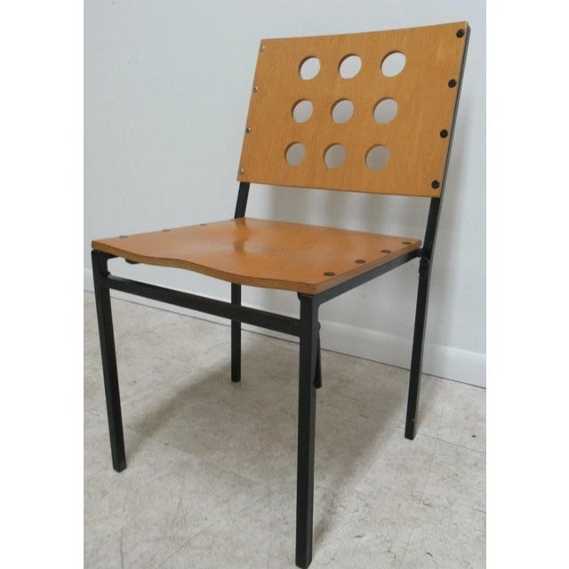 Wood Michael Graves Design Kron Prototype Stack Concept Side Chair Round Pilon B For Sale - Image 7 of 15