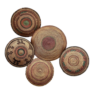 Vintage African Woven Plates