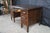 Antique Oak Executive School Teachers Office Library Writing Desk 54" For Sale - Image 4 of 15