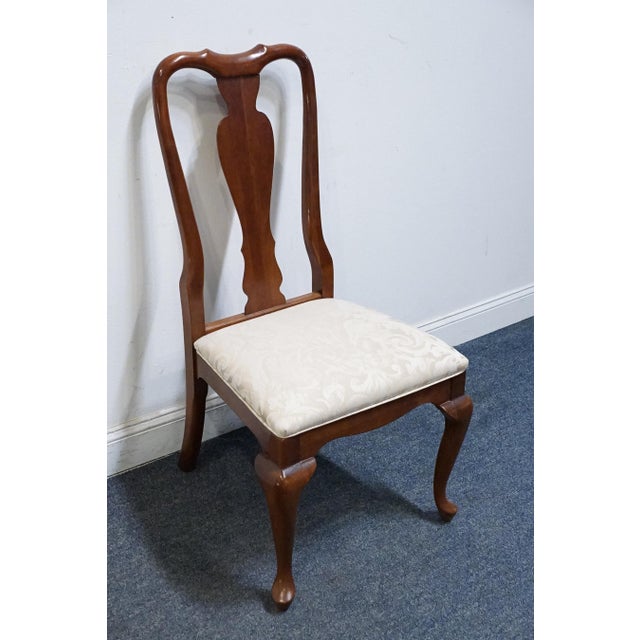 Ethan Allen Ethan Allen Georgian Court Collection Traditional Queen Anne Style Splat Back Dining Side Chair 11-6400 For Sale - Image 4 of 11