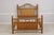Age: C.2004 Details: Caribbean Design Leather Wrappings Rattan Headboard & Footboard Panel Condition: Excellent Original...