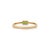 Minimalist Baguette-Cut Tsavorite & Diamond Pave Band Ring in 14k Yellow Gold Size 9 For Sale - Image 9 of 15