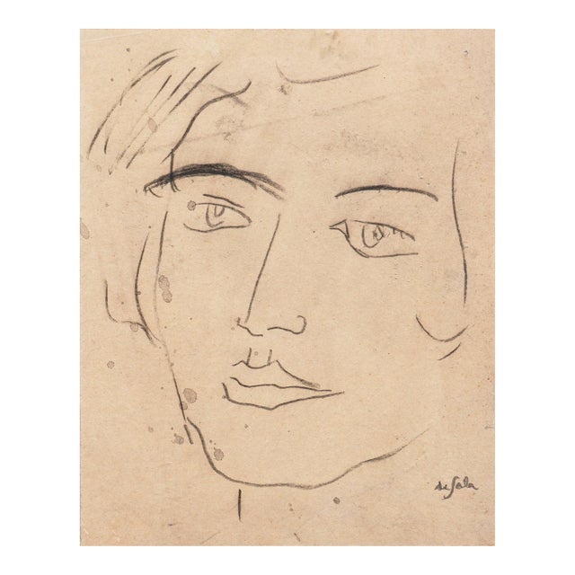 'Study of a Woman' by Eugene De Sala, Copenhagen, Danish Modernism, Benezit, Thieme-Becker For Sale