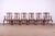 A gorgeous set of six Chippendale style dining chairs By Maitland Smith Late 20th Century Solid mahogany frames, with...