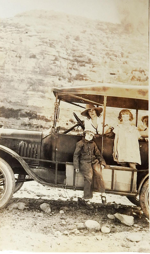 Vintage C. 1915 Adventurous Family Off Road Trip & Roughing It