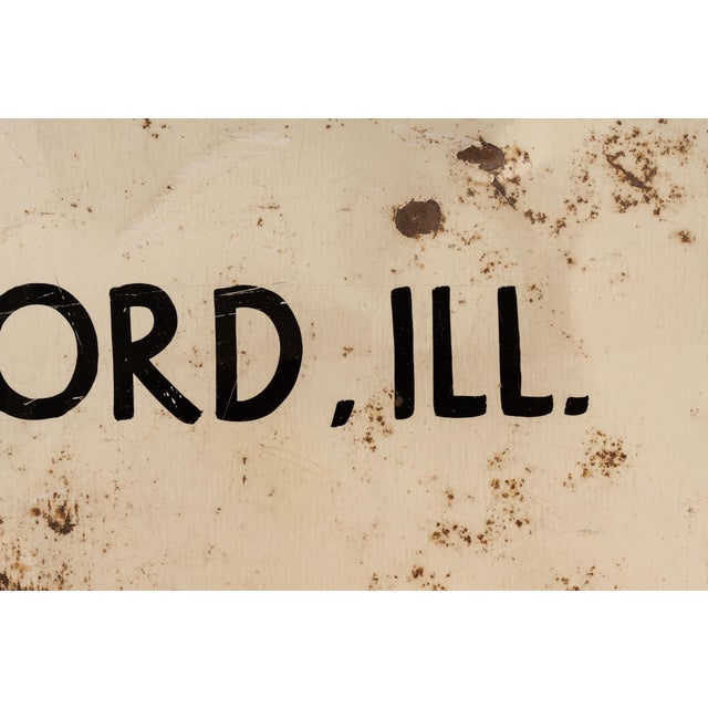 1950s Vintage Goodrich's Cotton Candy Tin Sign For Sale - Image 5 of 7