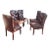 1990s 5 Ralph Lauren Style Chesterfield Leather Chairs. For Sale