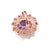 Gemstone Bochic "Orient" Vintage Amethyst & Multi Gem Cocktail Ring Set 18K Gold & Silver For Sale - Image 7 of 18