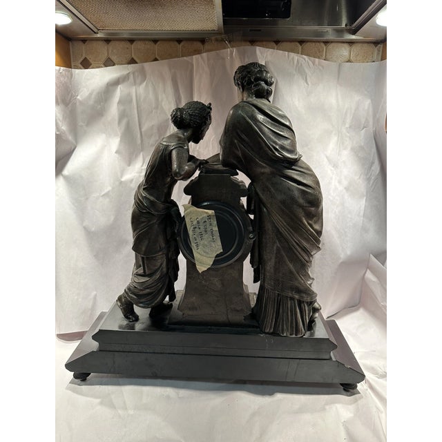 19th Century Seth Thomas & Sons Figural Mantel Clock Model No. 8034 For Sale - Image 9 of 13
