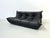 French Togo Sofa in Black Leather attributed to Michel Ducaroy for Ligne Roset, 1970s For Sale - Image 9 of 11