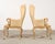 Pair of Country French Provincial Wingback Bergère Armchairs For Sale - Image 4 of 18