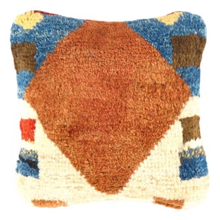 Pasargad DC Fine Hand Knotted Persian Gabbeh Pillow For Sale