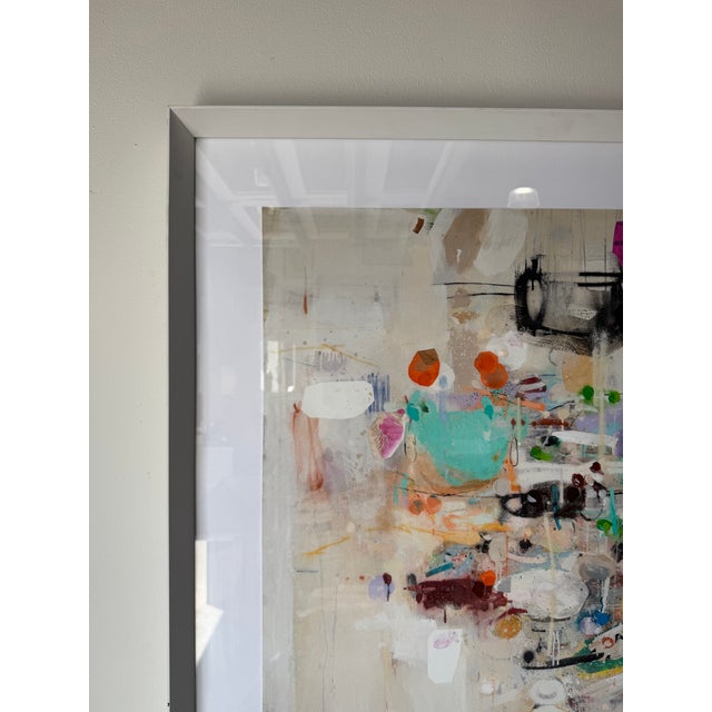 Juanma Reyes “Tendedero” Spanish Expressionist Abstract Mixed Media Collage Painting, Signed For Sale - Image 9 of 18