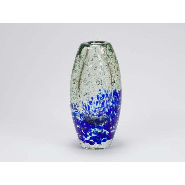 Glass Bohemian Studio Sommerso Glass Vase by Jaroslav Svoboda for Skrdlovice Beranek, 1970s For Sale - Image 7 of 17