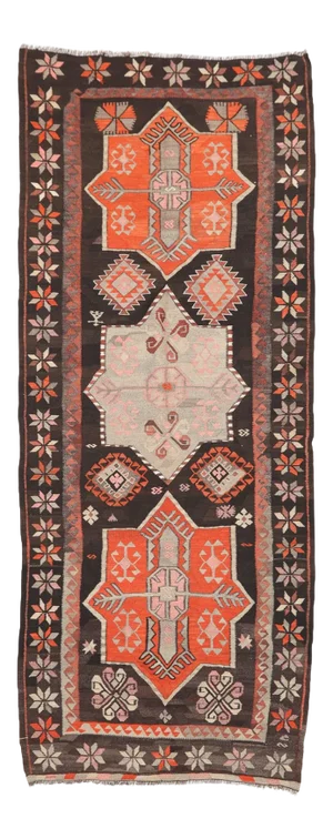Vintage Handwoven Turkish Kilim Rug