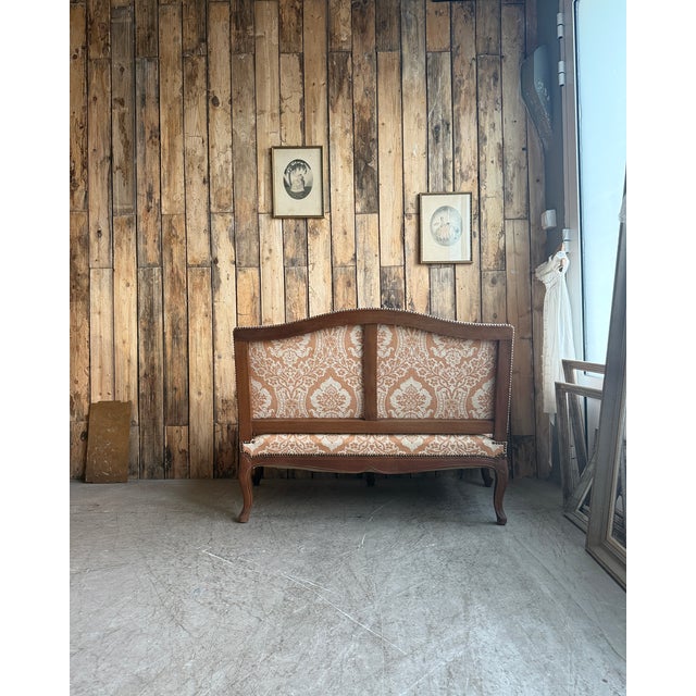 Antique Louis XV Two-Seater Bench For Sale - Image 4 of 10